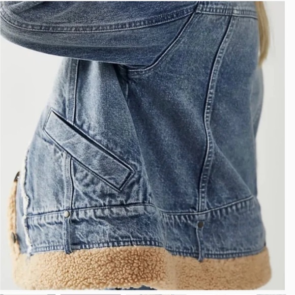 we the FREE people Rylee Cozy Moto Jacket . - Picture 3 of 10